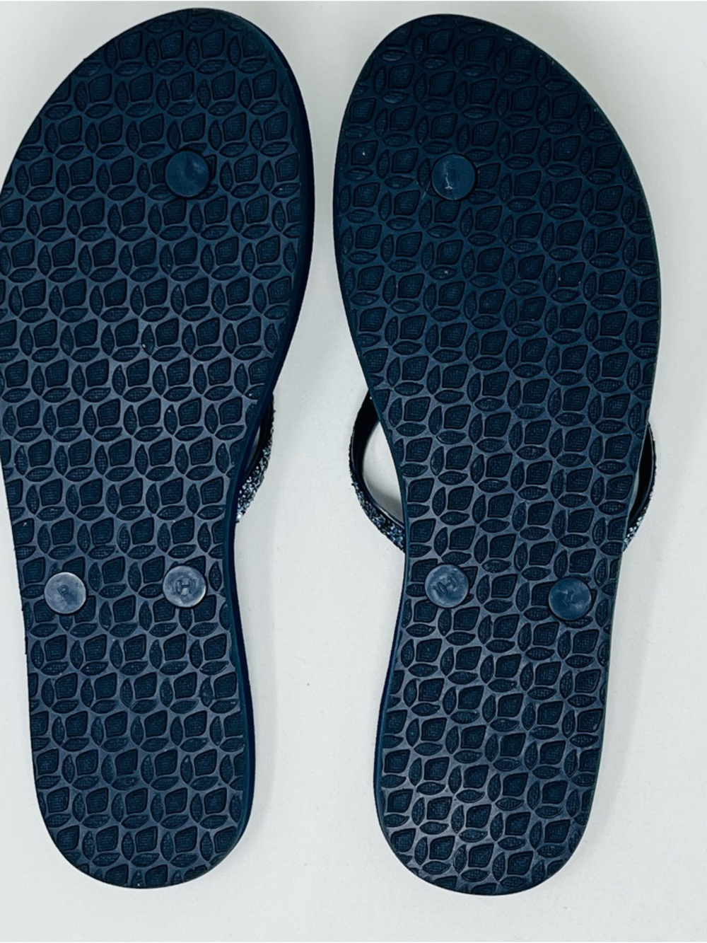 Reef Stargazer Flip Flops Size 10 Blue Glitter Strap Sandals - Picture 7 of 9